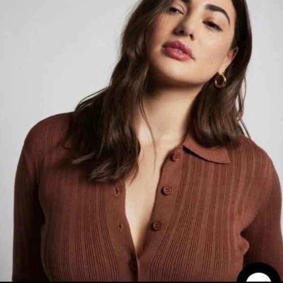 Dynamite knit polo button up - Picture 2 of 4